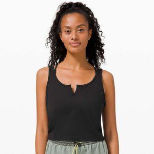 lululemon cropped henley tank